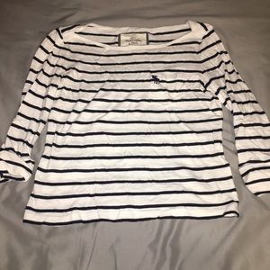 Striped cropped shirt from Abercrombie and fitch